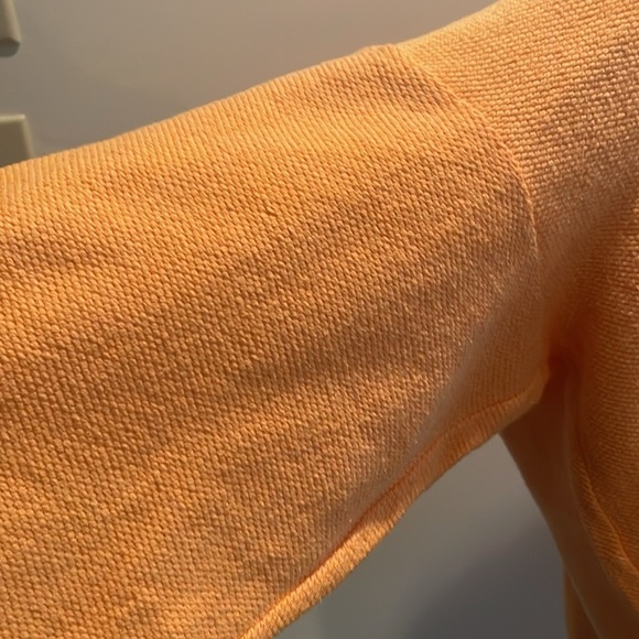 Orange Waffle Weave Type Hilton Head Pullover. Vtg. Y2K - Picture 3 of 6